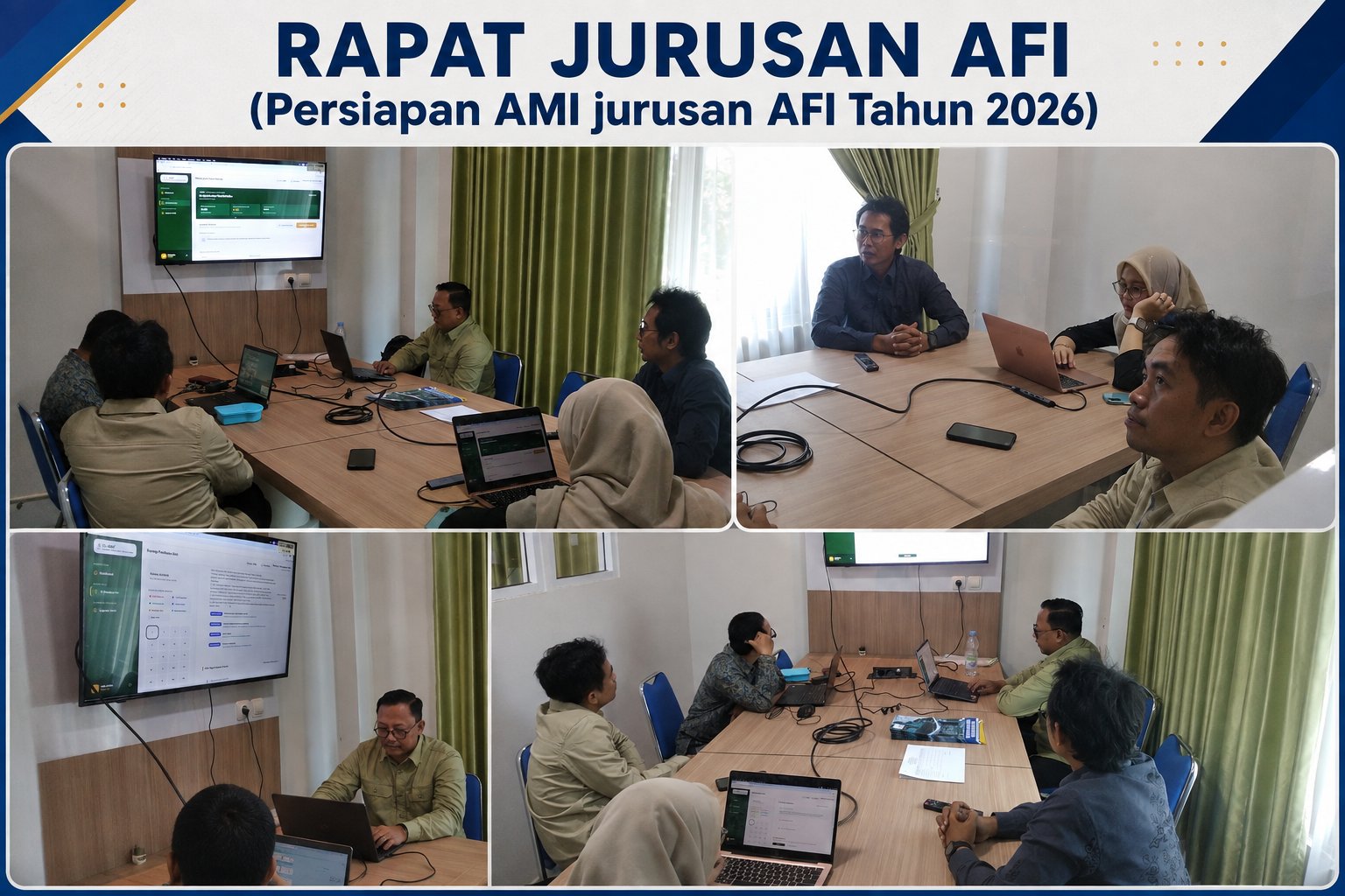 Rapat Jurusan AFI Bahas Persiapan AMI 2026 untuk Perkuat Kesiapan Mutu Akademik
